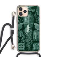 CaseCompany Haeckel Cubomedusae: iPhone 11 Pro Transparant Hoesje met koord