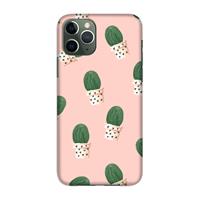 CaseCompany Cactusprint roze: Volledig geprint iPhone 11 Pro Hoesje