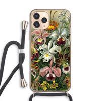 CaseCompany Haeckel Orchidae: iPhone 11 Pro Transparant Hoesje met koord