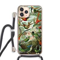 CaseCompany Haeckel Trochilidae: iPhone 11 Pro Transparant Hoesje met koord