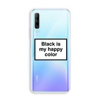 CaseCompany Black is my happy color: Huawei P Smart Pro Transparant Hoesje