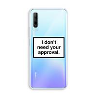 CaseCompany Don't need approval: Huawei P Smart Pro Transparant Hoesje