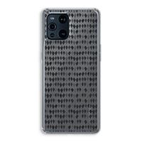 CaseCompany Crazy shapes: Oppo Find X3 Transparant Hoesje