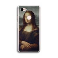 CaseCompany Mona Lisa: Google Pixel 3 Transparant Hoesje