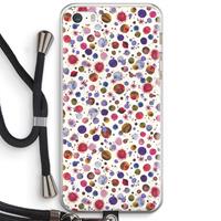 CaseCompany Planets Space: iPhone 5 / 5S / SE Transparant Hoesje met koord