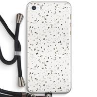 CaseCompany Terrazzo N°14: iPhone 5 / 5S / SE Transparant Hoesje met koord