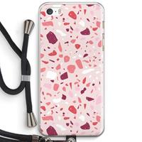 CaseCompany Terrazzo N°15: iPhone 5 / 5S / SE Transparant Hoesje met koord