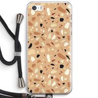 CaseCompany Terrazzo N°17: iPhone 5 / 5S / SE Transparant Hoesje met koord