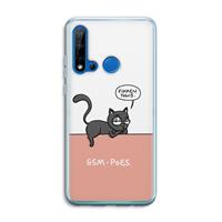 CaseCompany GSM poes: Huawei P20 Lite (2019) Transparant Hoesje