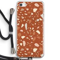 CaseCompany Terrazzo N°22: iPhone 5 / 5S / SE Transparant Hoesje met koord