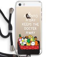 CaseCompany Bento a day: iPhone 5 / 5S / SE Transparant Hoesje met koord