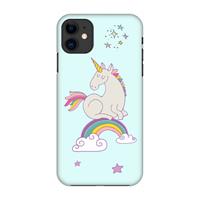 CaseCompany Regenboog eenhoorn: Volledig geprint iPhone 11 Hoesje