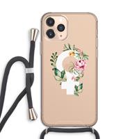 CaseCompany Venus: iPhone 11 Pro Transparant Hoesje met koord