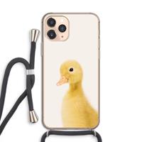 CaseCompany Duke: iPhone 11 Pro Transparant Hoesje met koord