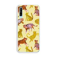 CaseCompany Cute Tigers and Leopards: Huawei P Smart Pro Transparant Hoesje