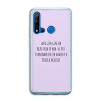 CaseCompany Tequila: Huawei P20 Lite (2019) Transparant Hoesje