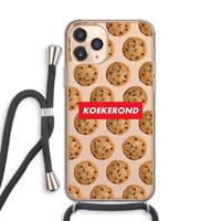 CaseCompany Koekerond: iPhone 11 Pro Transparant Hoesje met koord