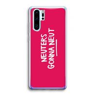 CaseCompany Neuters (roze): Huawei P30 Pro Transparant Hoesje