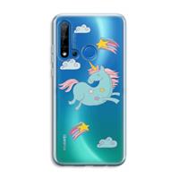 CaseCompany Vliegende eenhoorn: Huawei P20 Lite (2019) Transparant Hoesje