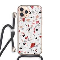 CaseCompany Terrazzo N°12: iPhone 11 Pro Transparant Hoesje met koord