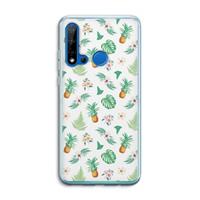 CaseCompany Ananas bladeren: Huawei P20 Lite (2019) Transparant Hoesje