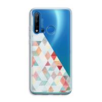 CaseCompany Gekleurde driehoekjes pastel: Huawei P20 Lite (2019) Transparant Hoesje