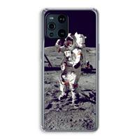 CaseCompany Spaceman: Oppo Find X3 Pro Transparant Hoesje