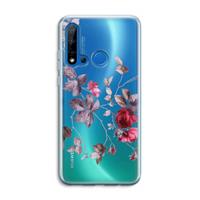 CaseCompany Mooie bloemen: Huawei P20 Lite (2019) Transparant Hoesje