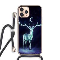 CaseCompany Nightbringer: iPhone 11 Pro Transparant Hoesje met koord