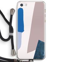 CaseCompany Lapis: iPhone 5 / 5S / SE Transparant Hoesje met koord
