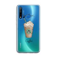 CaseCompany But first coffee: Huawei P20 Lite (2019) Transparant Hoesje