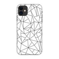 CaseCompany Geometrische lijnen zwart: Volledig geprint iPhone 11 Hoesje