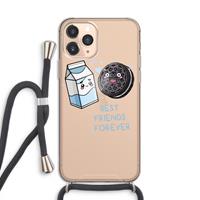 CaseCompany Best Friend Forever: iPhone 11 Pro Transparant Hoesje met koord