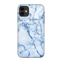 CaseCompany Blauw marmer: Volledig geprint iPhone 11 Hoesje