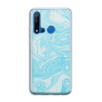 CaseCompany Waterverf blauw: Huawei P20 Lite (2019) Transparant Hoesje