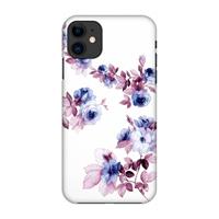 CaseCompany Waterverf bloemen: Volledig geprint iPhone 11 Hoesje