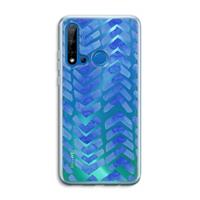 CaseCompany Blauwe pijlen: Huawei P20 Lite (2019) Transparant Hoesje
