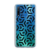 CaseCompany Crazy pattern: Huawei P20 Lite (2019) Transparant Hoesje