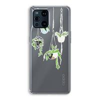 CaseCompany Hang In There: Oppo Find X3 Pro Transparant Hoesje
