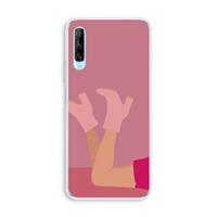 CaseCompany Pink boots: Huawei P Smart Pro Transparant Hoesje