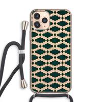 CaseCompany Moroccan tiles: iPhone 11 Pro Transparant Hoesje met koord