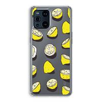 CaseCompany When Life Gives You Lemons...: Oppo Find X3 Pro Transparant Hoesje
