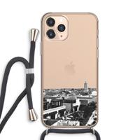 CaseCompany Marrakech Skyline : iPhone 11 Pro Transparant Hoesje met koord