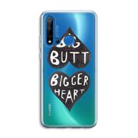 CaseCompany Big butt bigger heart: Huawei P20 Lite (2019) Transparant Hoesje