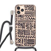 CaseCompany Marrakech print: iPhone 11 Pro Transparant Hoesje met koord