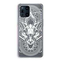 CaseCompany Oh Deer: Oppo Find X3 Pro Transparant Hoesje