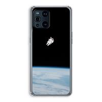 CaseCompany Alone in Space: Oppo Find X3 Transparant Hoesje