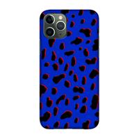 CaseCompany Blue Leopard: Volledig geprint iPhone 11 Pro Hoesje
