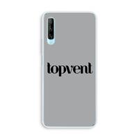 CaseCompany Topvent Grijs Zwart: Huawei P Smart Pro Transparant Hoesje