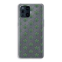 CaseCompany Weed: Oppo Find X3 Pro Transparant Hoesje